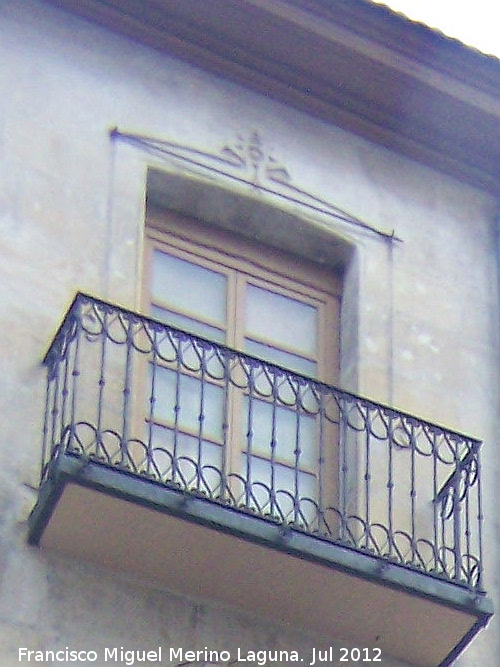 Casa de la Calle Jorge Juan n 19 - Casa de la Calle Jorge Juan n 19. Balcn
