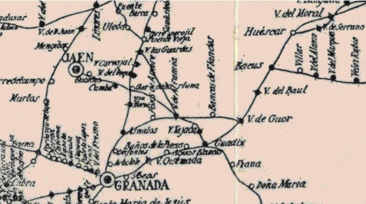 Jan - Jan. Mapa antiguo