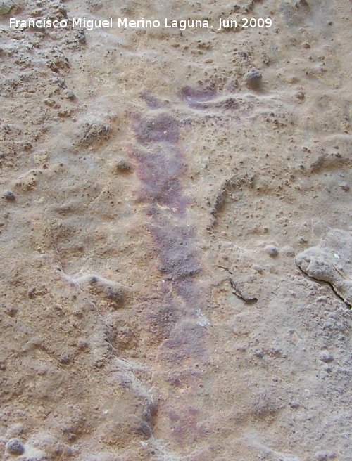 Pinturas rupestres del Abrigo de la Diosa - Pinturas rupestres del Abrigo de la Diosa. Barra en forma L invertida