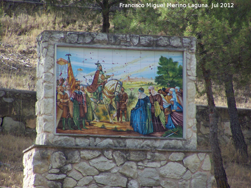 Serreta de San Nicols - Serreta de San Nicols. Panel de la rendicin del castillo