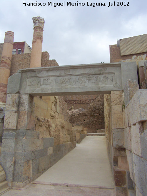 Teatro Romano de Cartagena - Teatro Romano de Cartagena. Entrada