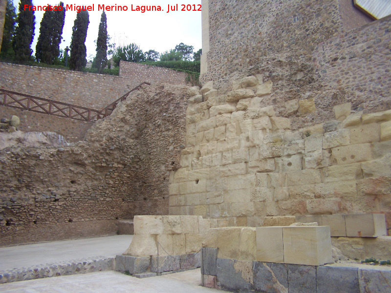 Teatro Romano de Cartagena - Teatro Romano de Cartagena. Muros