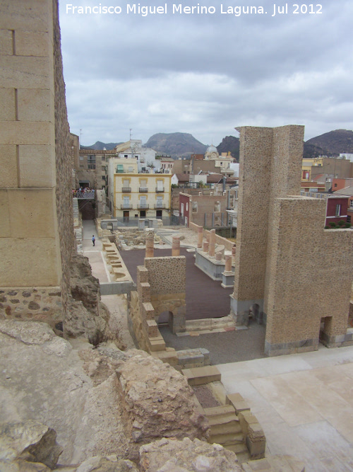 Teatro Romano de Cartagena - Teatro Romano de Cartagena. Escenario