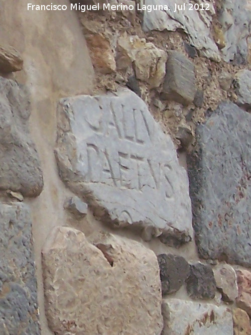 Catedral de Santa Mara la Vieja - Catedral de Santa Mara la Vieja. Inscripcin romana reutilizada