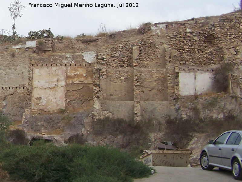 Cerro del Molinete - Cerro del Molinete. Muro de aterrazamiento romano