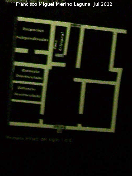 Domus de la Fortuna - Domus de la Fortuna. Plano primera mitad del Siglo I d.C.