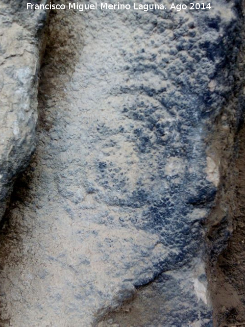 Petroglifos rupestres de El Toril - Petroglifos rupestres de El Toril. Petroglifo ms a la derecha del abrigo