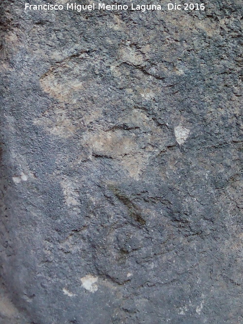Petroglifos rupestres de El Toril - Petroglifos rupestres de El Toril. Espirales en C invertida