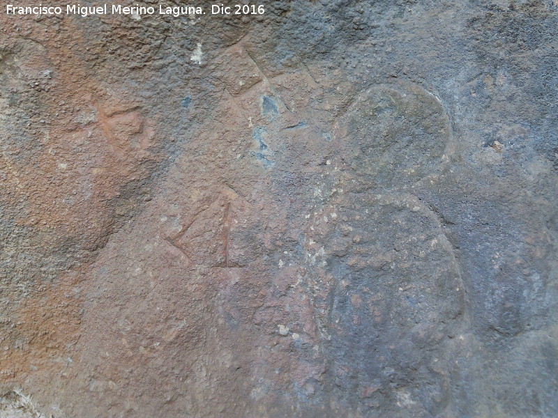 Petroglifos rupestres de El Toril - Petroglifos rupestres de El Toril. Smbolos y antropomorfo