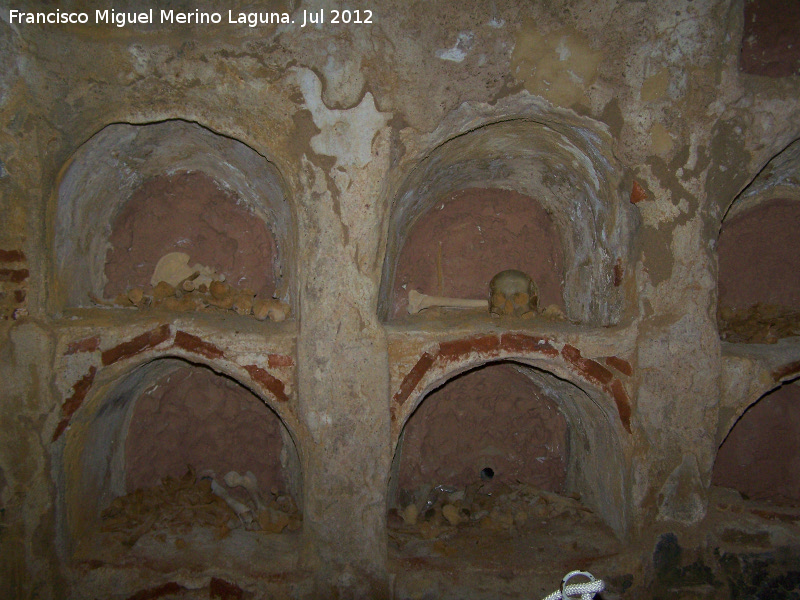 Cripta de San Jos - Cripta de San Jos. Restos humanos