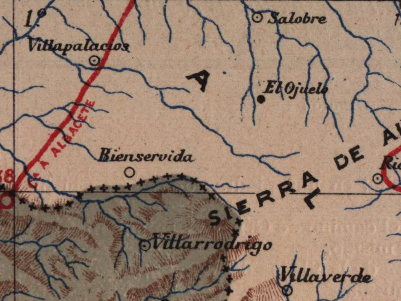 Historia de Salobre - Historia de Salobre. Mapa 1901