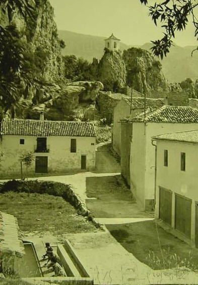 Calle de la Pea - Calle de la Pea. Foto antigua