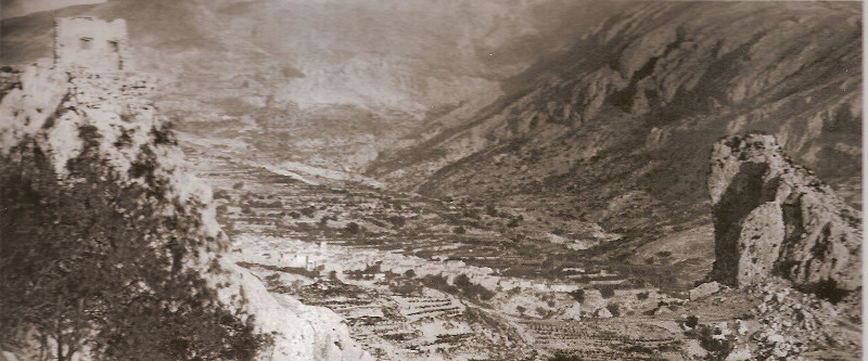 Beniard - Beniard. Foto antigua. Entre los dos castillos