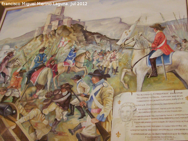 Batalla de Almansa - Batalla de Almansa. Cuadro de la Casa Ordua - Guadalest