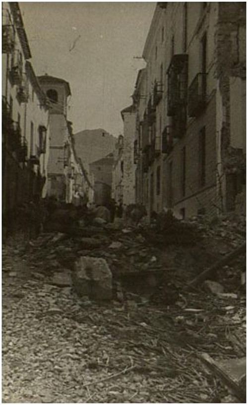 Historia de Jan. Bombardeo de Jan - Historia de Jan. Bombardeo de Jan. Calle Ancha. San Ildefonso. Consecuencias