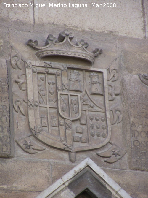 Carniceras Pblicas - Carniceras Pblicas. Escudo superior de D. Vicente Caballero Corregidor de Jan