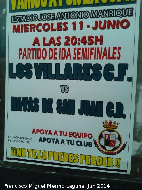 Campo de Futbol - Campo de Futbol. Cartel de Ftbol