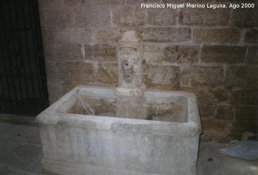 Colegio del Santsimo Sacramento - Colegio del Santsimo Sacramento. Fuente en su interior posiblemente surtida del manantial que naca en la calle Colegio