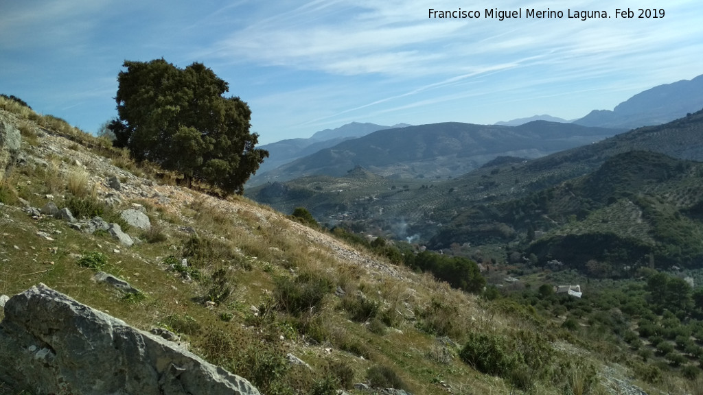 Cerro de los Morteros - Cerro de los Morteros. Ladera sur