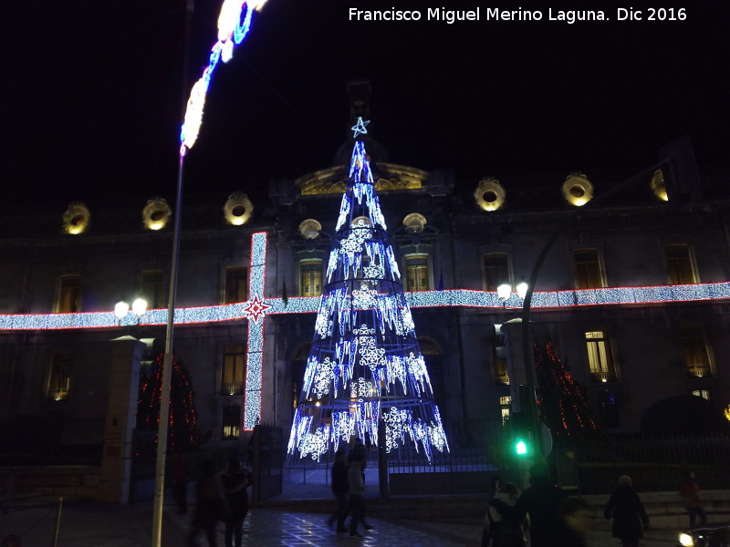 Palacio de la Diputacin - Palacio de la Diputacin. Con luces navideas