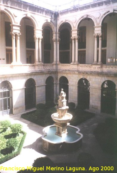 Palacio de la Diputacin - Palacio de la Diputacin. Patio y fuente procedente del convento de la Guardia