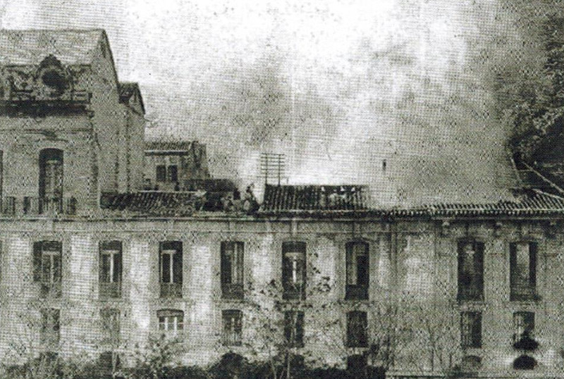 Palacio de la Diputacin - Palacio de la Diputacin. Incendio del 25 de enero de 1919