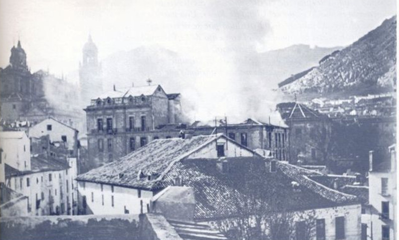 Palacio de la Diputacin - Palacio de la Diputacin. Incendio de la Diputacin