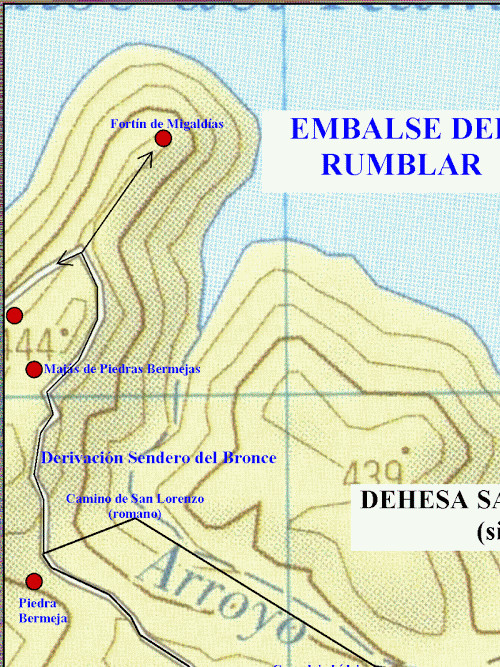 Maj de Piedras Bermejas - Maj de Piedras Bermejas. Mapa