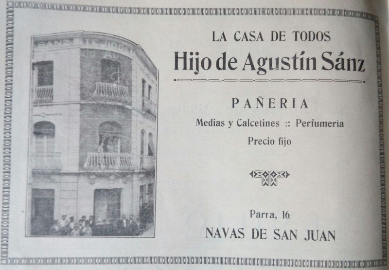 Calle Parras - Calle Parras. Anuncio antiguo