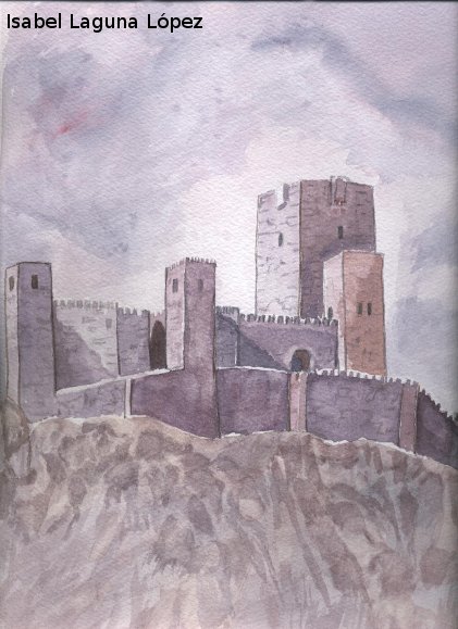 Castillo Nuevo de Santa Catalina - Castillo Nuevo de Santa Catalina. Dibujo de Isabel Laguna Lpez