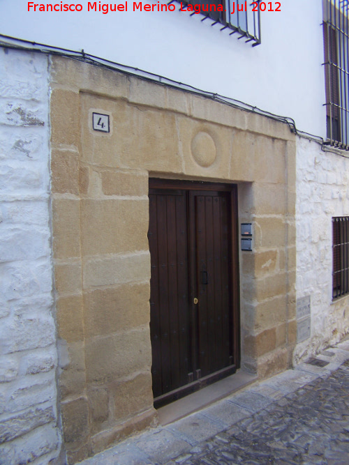 Casa de la Calle Molinos n 4 - Casa de la Calle Molinos n 4. Portada