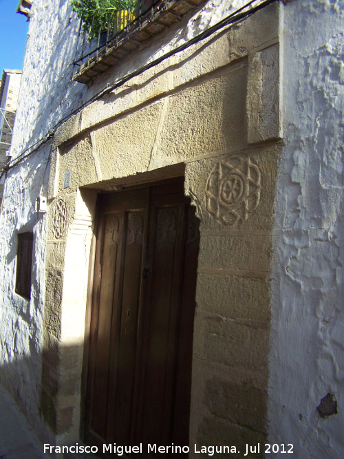 Casa hebrea del Callejn de Santa Mara n 2 - Casa hebrea del Callejn de Santa Mara n 2. Portada