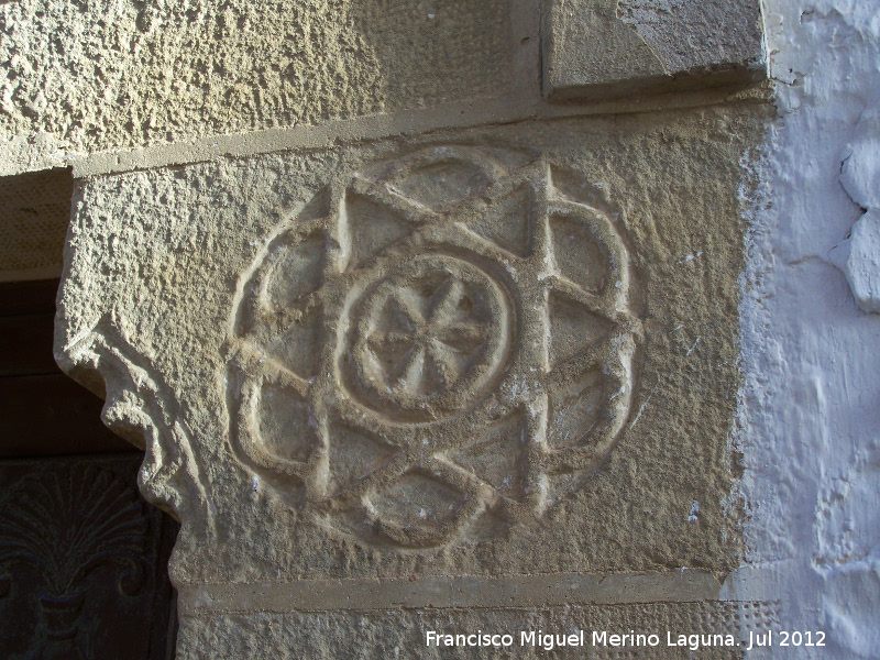 Casa hebrea del Callejn de Santa Mara n 2 - Casa hebrea del Callejn de Santa Mara n 2. Estrella de David derecha