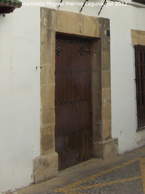 Casa de la Calle Horno del Contador n 11 - Casa de la Calle Horno del Contador n 11. Portada