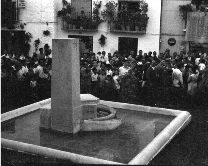 Monumento al Lagarto de la Malena - Monumento al Lagarto de la Malena. Foto antigua. Inaguracin