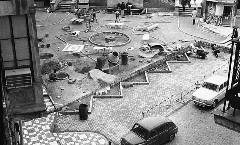 Plaza del Psito - Plaza del Psito. Foto antigua. En obras.