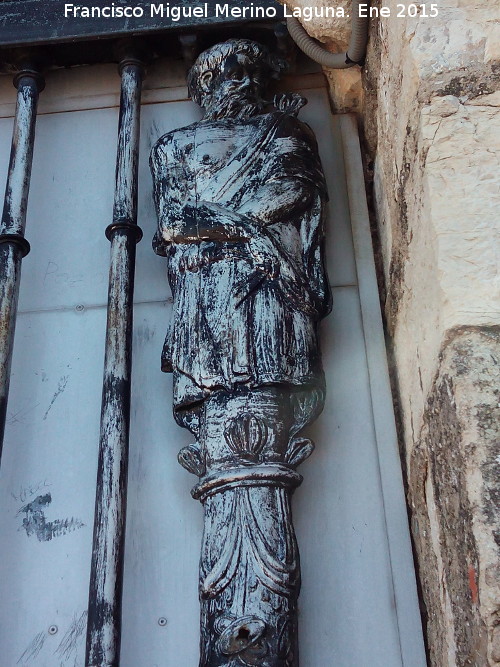 Ermita del Calvario - Ermita del Calvario. Figura derecha de la reja