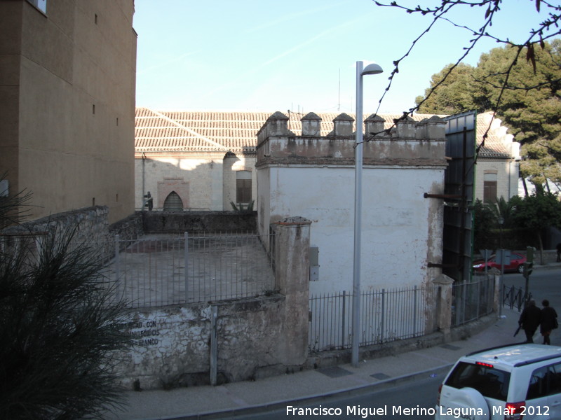 Caseta de la Luz de la Calle Juan Montilla - Caseta de la Luz de la Calle Juan Montilla. Parte trasera