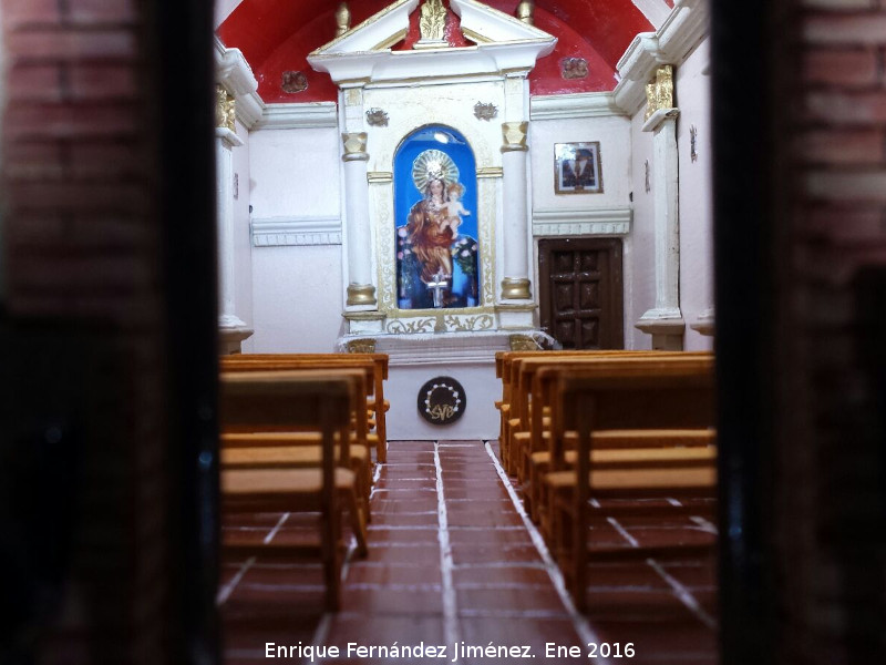 Ermita de la Virgen Blanca - Ermita de la Virgen Blanca. Maqueta de Enrique Fernndez Jimnez