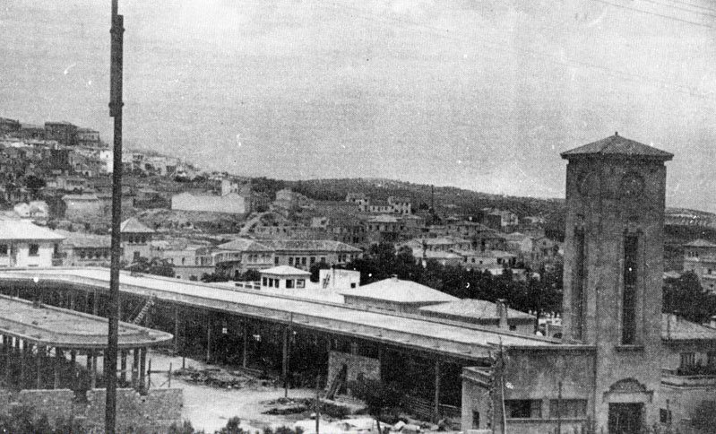 Estacin de Autobuses - Estacin de Autobuses. Obras de la Estacin de Autobuses. 1947