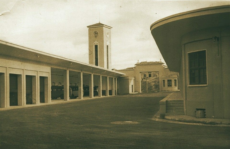 Estacin de Autobuses - Estacin de Autobuses. Foto antigua