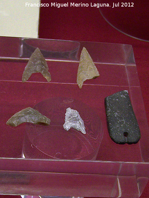 Eras del Alczar - Eras del Alczar. Puntas de flecha. Museo Arqueolgico de beda