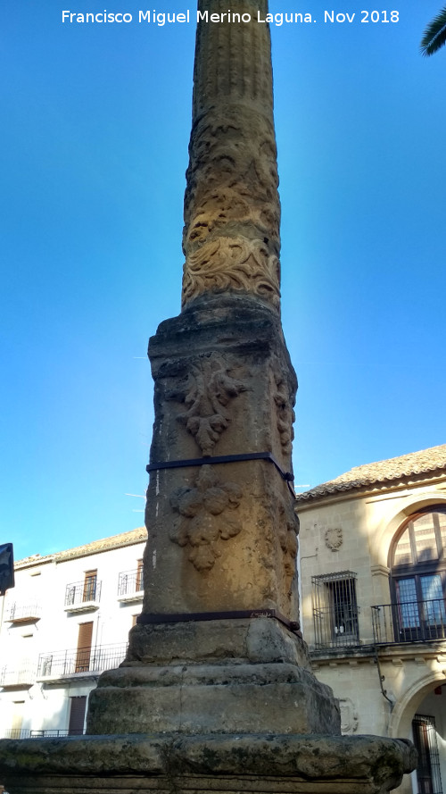 Fuente del Triunfo - Fuente del Triunfo. Columna