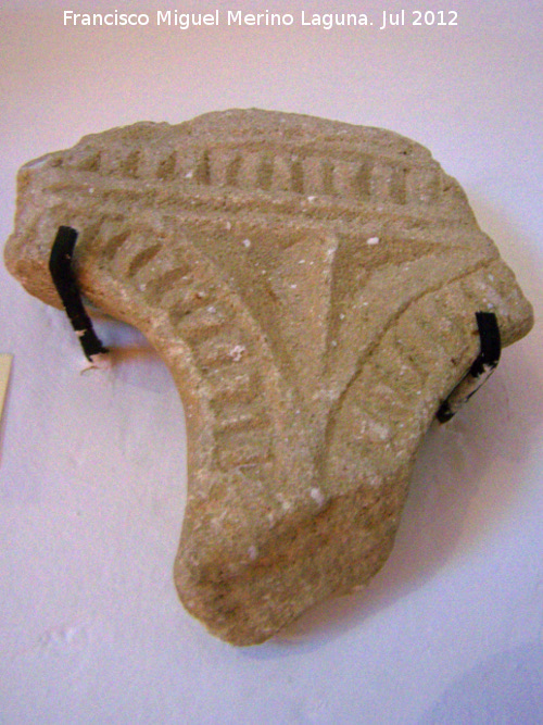 Yacimiento visigodo de La Esperilla - Yacimiento visigodo de La Esperilla. Fragmento visigodo. Museo Arqueolgico de beda