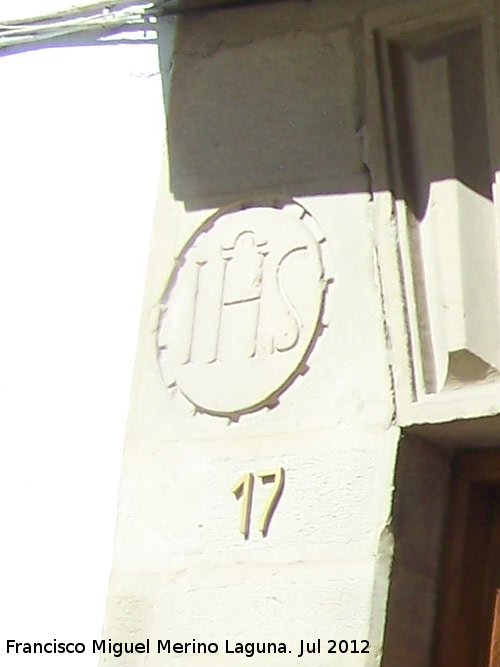 Casa de la Calle Parras n 17 - Casa de la Calle Parras n 17. Tondo izquierdo