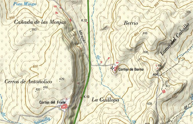 Cortijo de Berrio - Cortijo de Berrio. Mapa