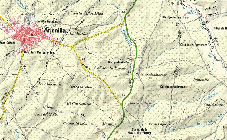 Cortijo de Ardn - Cortijo de Ardn. Mapa