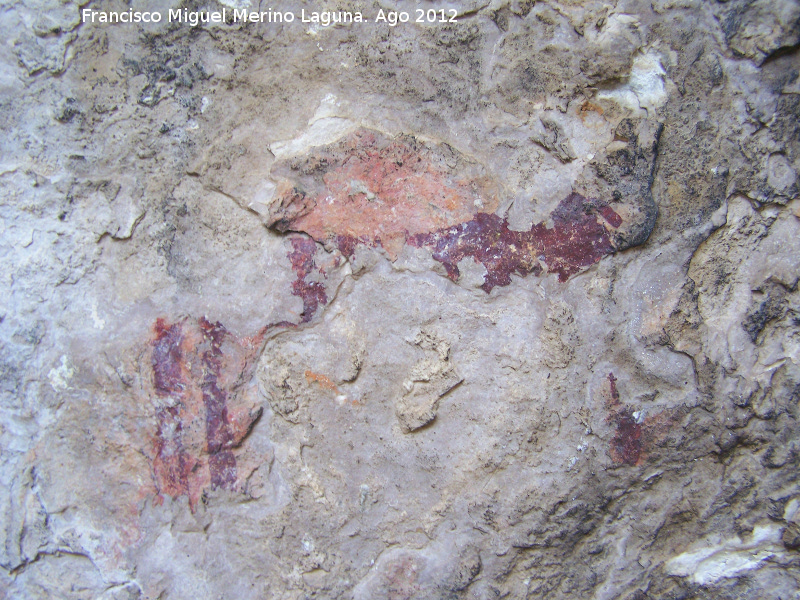 Pinturas rupestres de la Tinada del Ciervo II - Pinturas rupestres de la Tinada del Ciervo II. Cuadrpedo superior