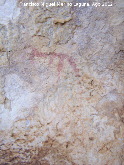 Pinturas rupestres de la Tinada del Ciervo I Abrigo III. Grupo II - Pinturas rupestres de la Tinada del Ciervo I Abrigo III. Grupo II. Zooformo