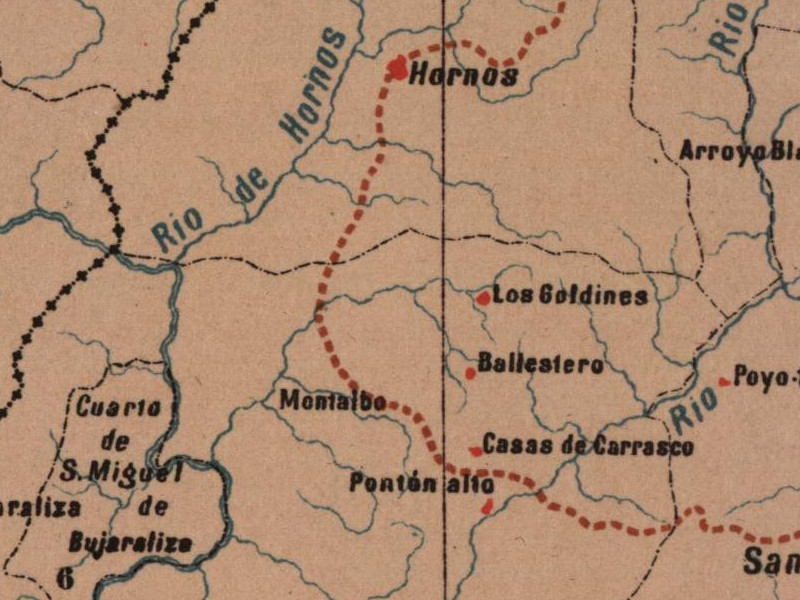 Aldea Montalvo - Aldea Montalvo. Mapa 1885